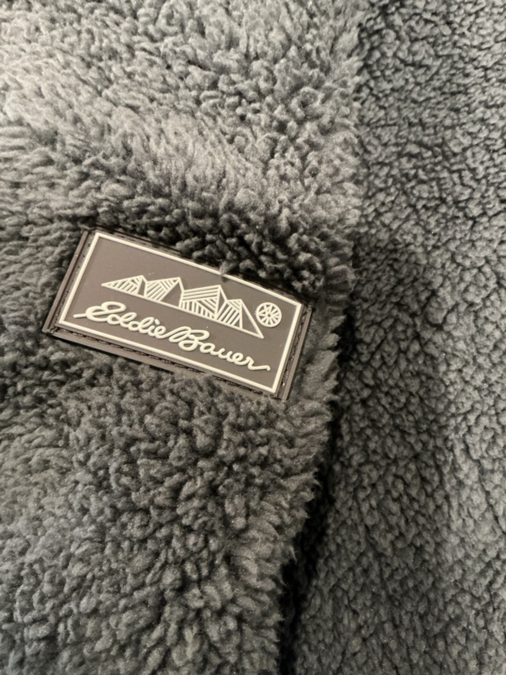 Eddie Bauer Kids Puffer Jacket Size L 14/16 Red Gray Hooded Warm Winter Coat - Picture 6 of 8